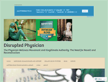 Tablet Screenshot of disruptedphysician.com